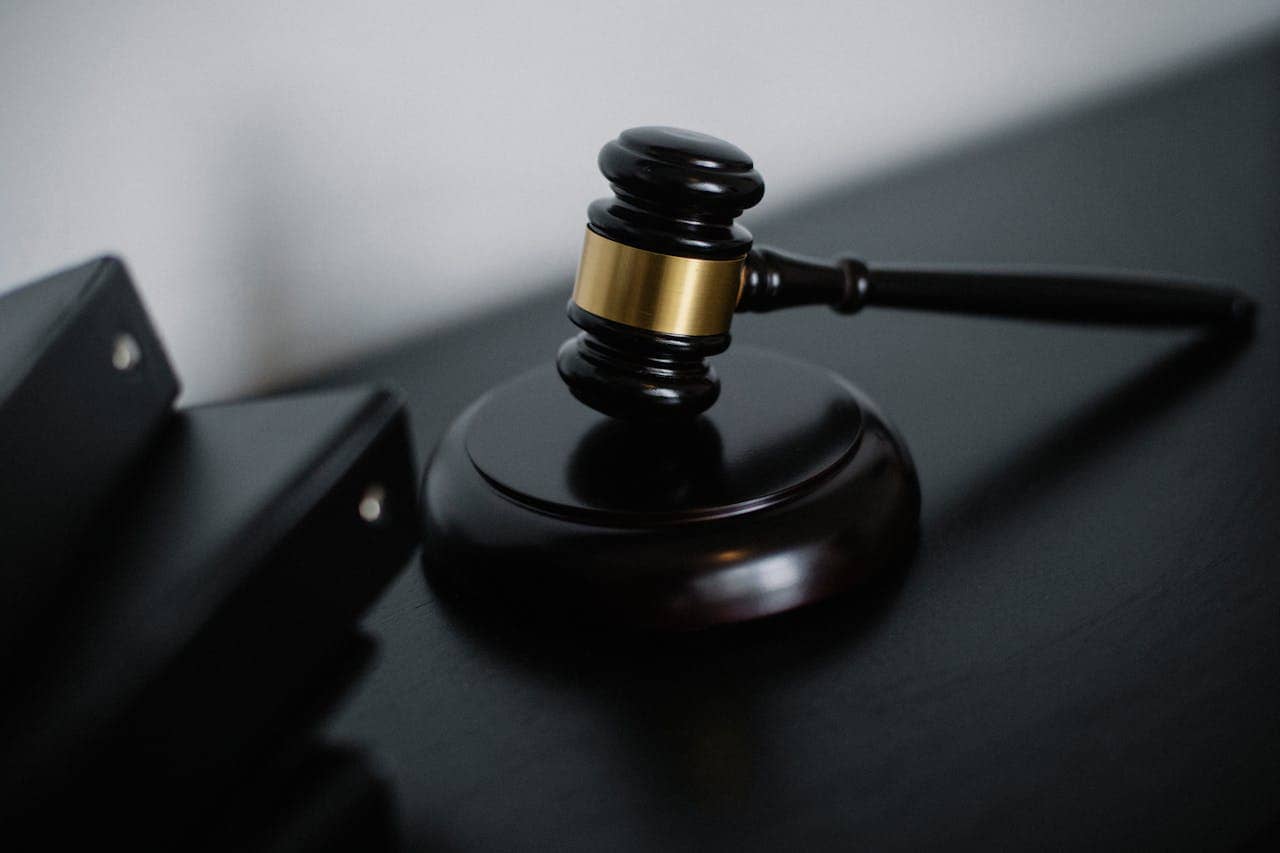 Gavel on a table depicting legal standing